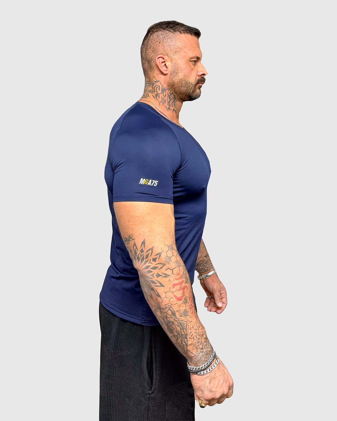 maglia attillata blu