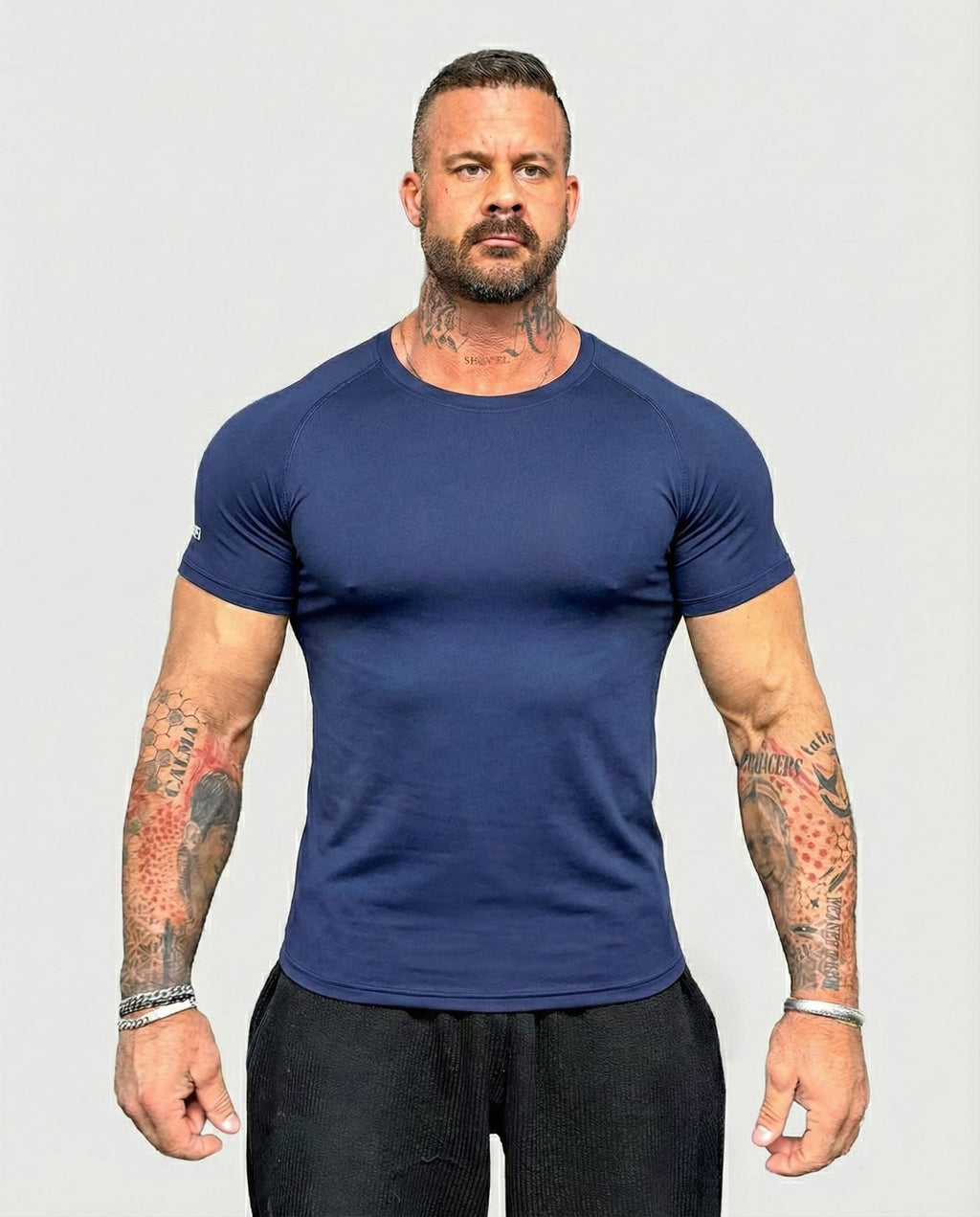 maglia attillata blu